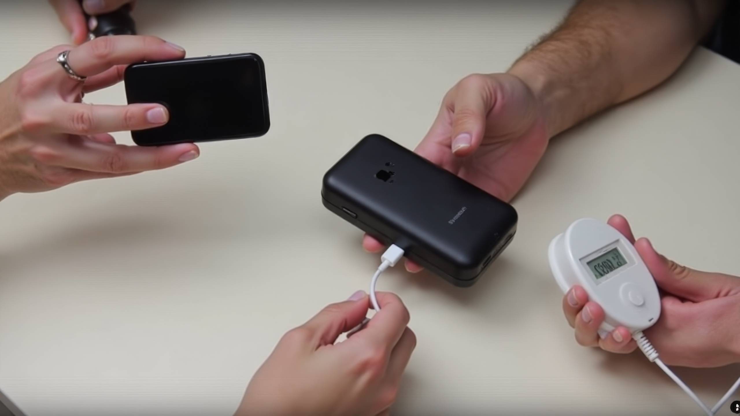 Ricarica del telefono durante un viaggio